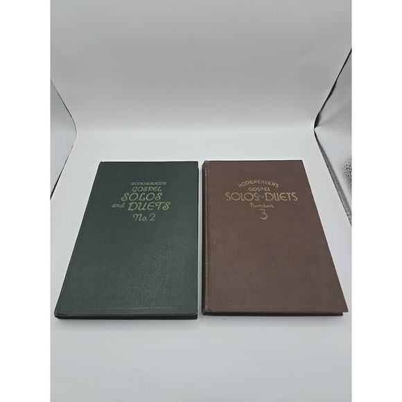 Sslr Other - Rodeheaver’s Gospel Solos And Duets Numbers 2&3 Vintage Hard Cover